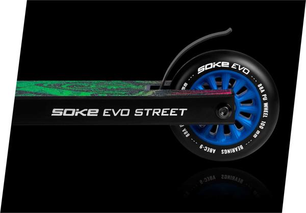 Soke EVO Stunt Scooter, Επαγγελματικό Πατίνι για Τρικ, ABEC-9, 360°, Σκούρο Γκρι, 3.45kg