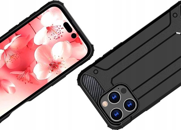 Hurtel Θήκη Hybrid Armor θωρακισμένη για iPhone 16 Pro - μαύρη