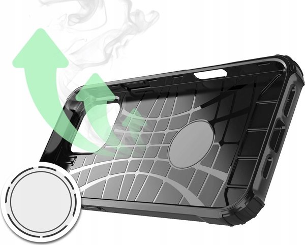 Hurtel Θήκη Hybrid Armor θωρακισμένη για iPhone 16 Pro - μαύρη