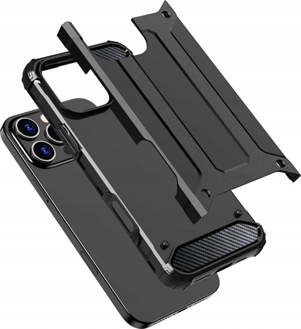 Hurtel Θήκη Hybrid Armor θωρακισμένη για iPhone 16 Pro - μαύρη