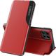 Hurtel Eco Leather View Case κομψή θήκη με καπάκι και λειτουργία βάσης Samsung Galaxy A22 4G κόκκινο