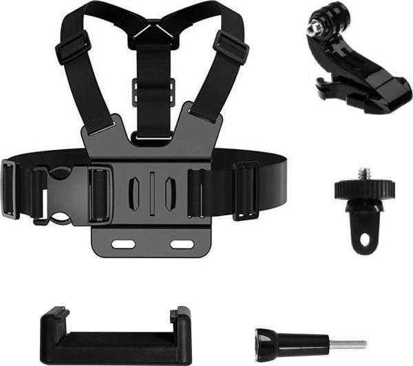 Hurtel GoPro Chest Strap σετ αξεσουάρ 5 σε 1 για κάμερες δράσης GoPro, DJI, Insta360, SJCam, Eken