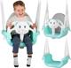 Ricokids Παιδική Κούνια 3 σε 1, Αρθρωτή Αιώρηση με Αντιολισθητικό Κάθισμα, Τιρκουάζ, 130cm