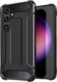 Υβριδική Θήκη Armor για Samsung Galaxy S25 θωρακισμένη υβριδική θήκη - μαύρη