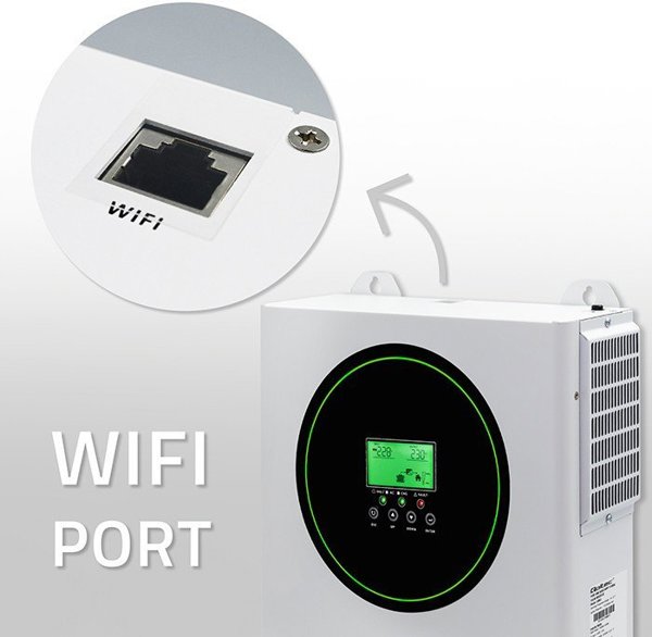 Hybrydowy Inwerter solarny Off-Grid 3500W | 100A | 24V | MPPT | Sinus | opcja Wi-Fi | Power Factor 1.0