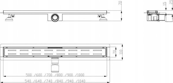 Hydroland HYDROLAND ODWODNIENIE LINIOWE SIMPLE 900 // OD.H.SIMPLE-900