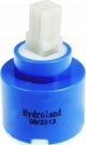 Hydroland Ρυθμιστής Μπαταρίας Μπανιέρας 40mm, Χαμηλός, Κεραμικός Μηχανισμός - C.BH.REGULATOR.40.N