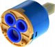 Hydroland Ρυθμιστής Μπαταρίας Μπανιέρας 40mm, Χαμηλός, Κεραμικός Μηχανισμός - C.BH.REGULATOR.40.N