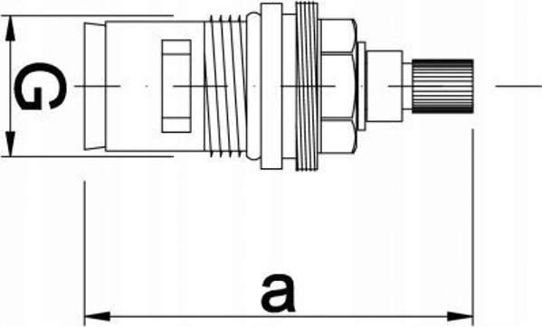 Hydroland Κεραμική Κεφαλή Βρύσης G-C15 1/2" - Ανταλλακτικό Υψηλής Αντοχής