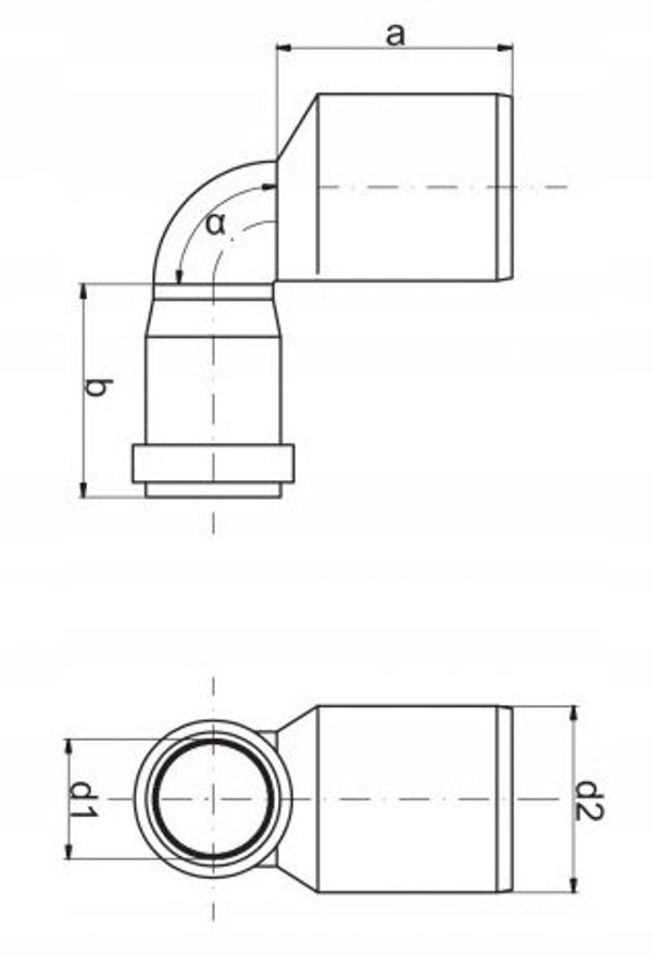 Hydroland Redukcja kanalizacyjna katowa 50/32