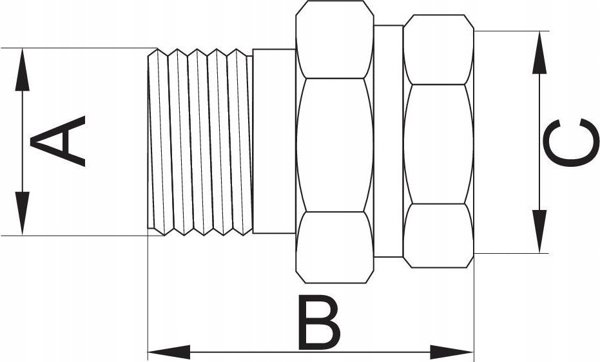 Hydroland Γωνιακή Σύνδεση 1/2" Ορειχάλκινη με O-Ring (LM.SK.15.H)