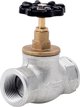 Hydroland Βαλβίδα Διέλευσης Νερού Χυτοσίδηρη 2" (DN50) με Ορειχάλκινη Κεφαλή – Γαλβανισμένο Σώμα για Κεντρική Θέρμανση