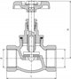 Hydroland Βαλβίδα Διέλευσης Νερού Χυτοσίδηρη 2" (DN50) με Ορειχάλκινη Κεφαλή – Γαλβανισμένο Σώμα για Κεντρική Θέρμανση