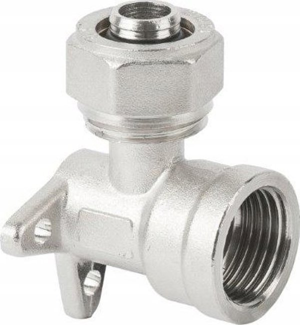 Hydroland Γωνιακό Επίτοιχο Εξάρτημα PEX 16mm x 1/2" GW, Βιδωτό, για Ύδρευση και Θέρμανση // PX-R.KOSC.16X1/2
