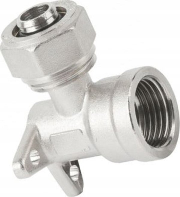 Hydroland Γωνιακό Επίτοιχο Εξάρτημα PEX 16mm x 1/2" GW, Βιδωτό, για Ύδρευση και Θέρμανση // PX-R.KOSC.16X1/2