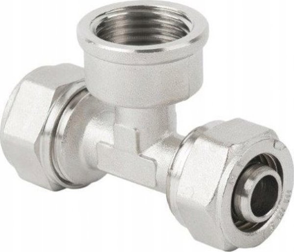 Hydroland ΤΕΕ PEX-AL-PEX 16mm x 1/2" Θηλυκό, Σύνδεσμος Ύδρευσης & Θέρμανσης για Πολυστρωματική Σωλήνα