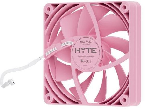 HYTE FAN-FA12-SM-4 σύστημα ψύξης υπολογιστή, ανεμιστήρας 12 cm, ροζ, 4 τεμάχια