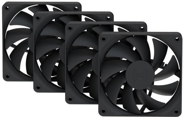 HYTE FAN-FA12-BB-4 σύστημα ψύξης υπολογιστή, ανεμιστήρας 12 cm, μαύρο, 4 τεμάχια