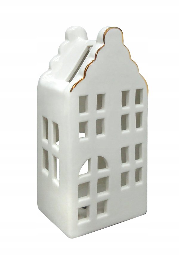 Φανάρι Lumarko Hytte Domek 8x6x16,8cm - Διακοσμητικό Φανάρι Σπιτάκι