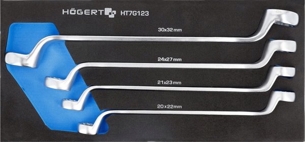 Σετ Γερμανοπολύγωνα Högert Technik 4 Τεμάχια με Θήκη EVA, Επαγγελματικά Κλειδιά