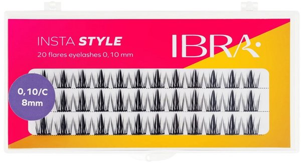Ibra Insta Style Δεσμίδες Βλεφαρίδων 8mm - Σετ για Έντονο Βλέμμα