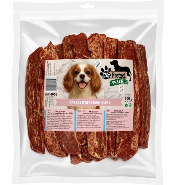 IdeaPet Mr. Pretzel Φιλέτο από αρνί και ψάρι 500g