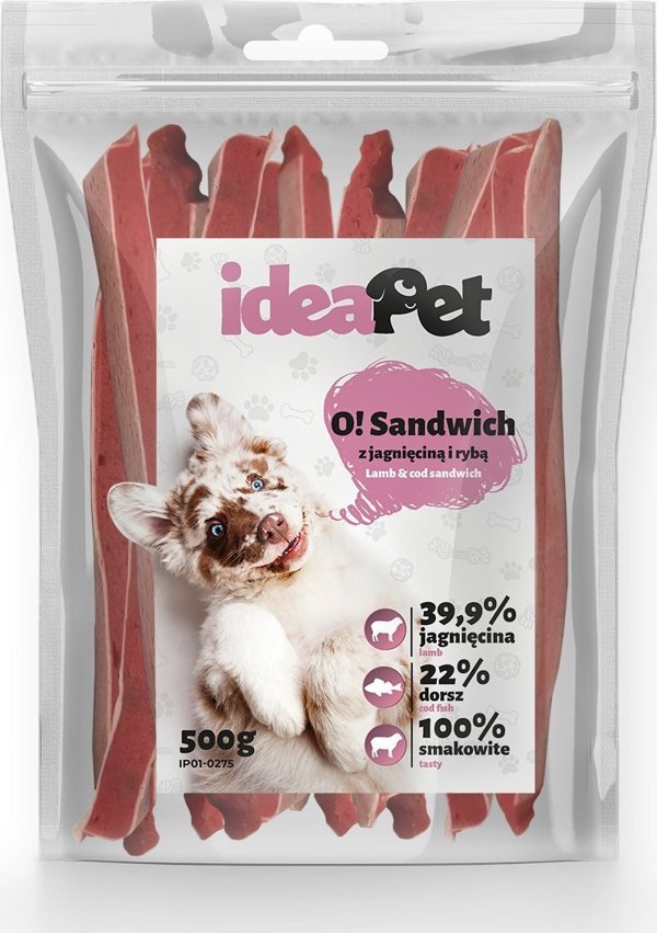 IdeaPet Σάντουιτς με αρνί και ψάρι 500g