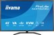 iiyama ProLite X4373UHSU-B2 monitor komputerowy 109,2 cm (43") 3840 x 2160 px 4K Ultra HD LED Czarny