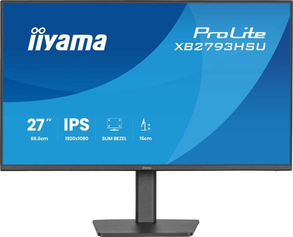 iiyama ProLite XB2793HSU-B1 monitor komputerowy 68,6 cm (27") 1920 x 1080 px Full HD LED Czarny