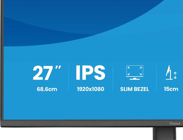 iiyama ProLite XB2793HSU-B1 monitor komputerowy 68,6 cm (27") 1920 x 1080 px Full HD LED Czarny