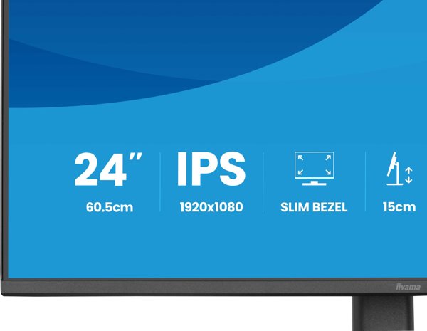 IIYAMA 60.5cm (24") XB2493HSU-B1 16:10 HDMI+DP+2xUSB IPS
