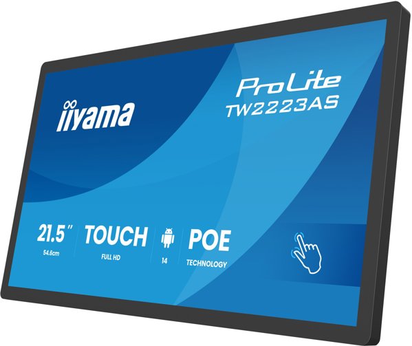 IIYAMA 55.0cm (21,5") TW2223AS-B3P 16:9 M-Touch USBC Android