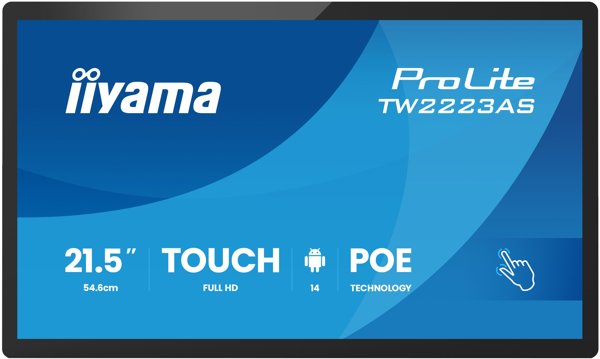 IIYAMA 55.0cm (21,5") TW2223AS-B3P 16:9 M-Touch USBC Android