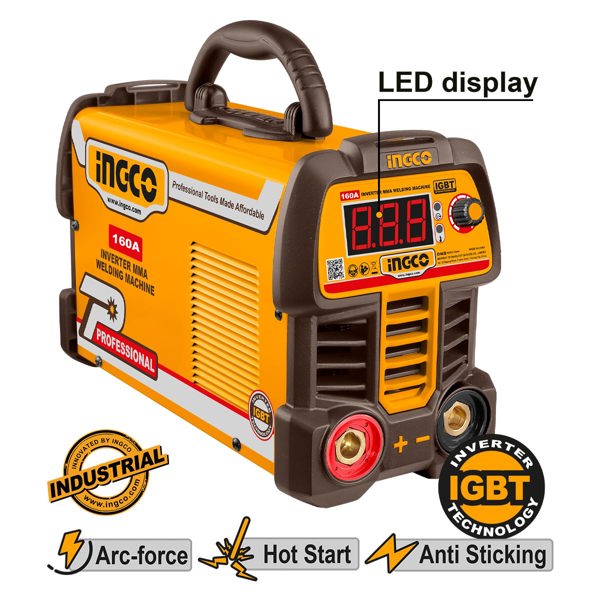 Ηλεκτροκόλληση Inverter INGCO 160A - MMA Professional