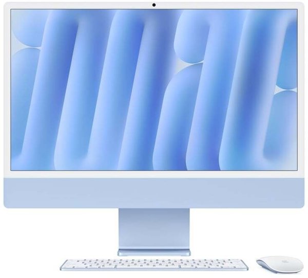 iMac 24 colių 4,5K tinklainė, Apple M4 10C CPU, 10C GPU/16GB/256GB SSD/Blue/INT