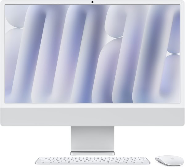 iMac24" Silver/M4-10C-CPU,10C-GPU/16GB/1TB SSD/Key-ID-Deutsch/MM2/1GB Ethernet