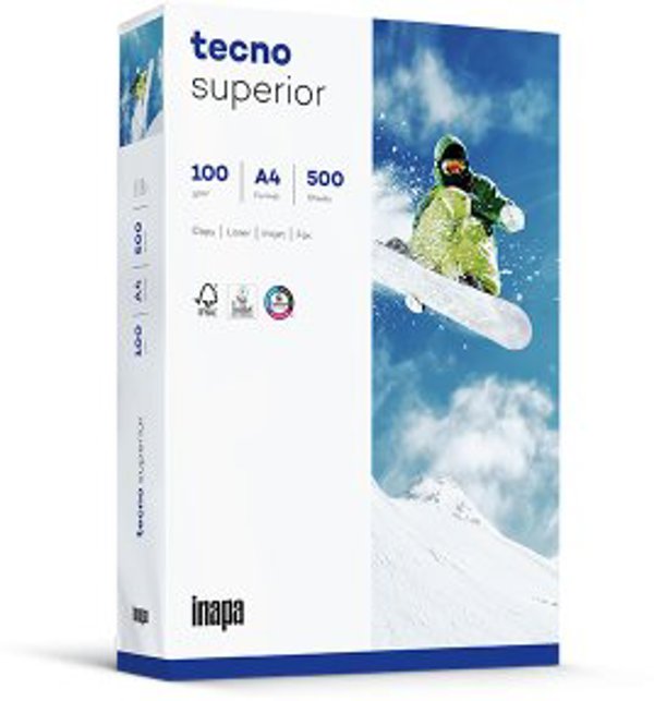 Inapa Inapa Tecno Superior 100g 210x297 R, paper (DIN A4 (500 sheets), 100 g/m)
