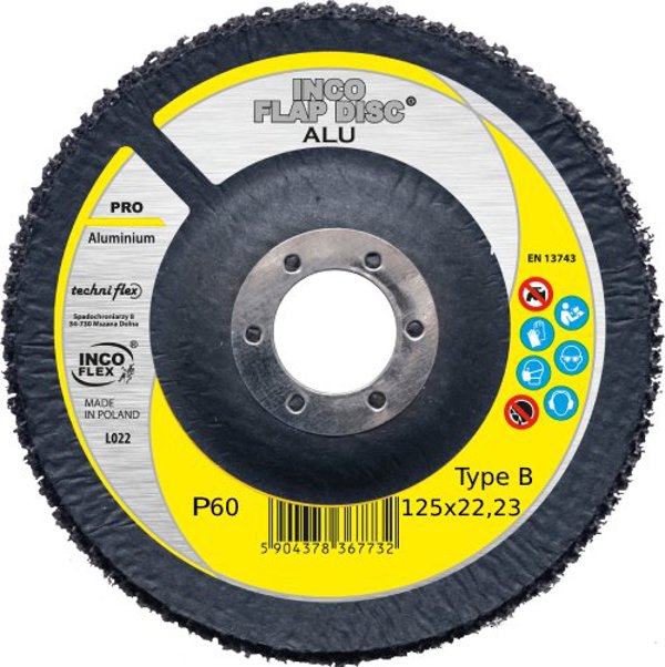 Inco Flex Λειαντικός Τροχός Listkowy ALU Pro 125 P60