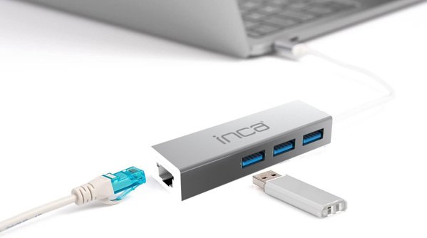 INCA Adapter IUSB-03TX Ethernet > USB und Typ-C 1000Mbit