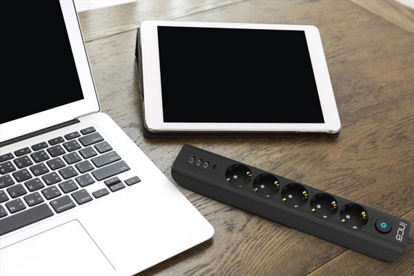 Inca INCA Steckdosenleiste IPW-44TU  5fach, 3xUSB-A+1xUSB-C, 1,5m