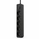 Inca INCA Steckdosenleiste IPW-44SY  5fach, LED Anz. Black   1,5m