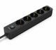 Inca INCA Steckdosenleiste IPW-44SY  5fach, LED Anz. Black   1,5m