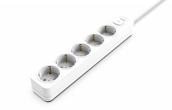 Inca INCA Steckdosenleiste IPW-44GB  5fach, LED Anz. Weiß    1,5m