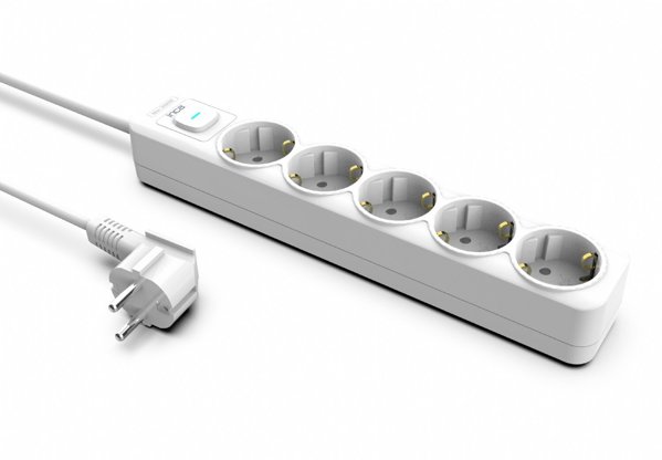 Inca INCA Steckdosenleiste IPW-44GB  5fach, LED Anz. Weiß    1,5m