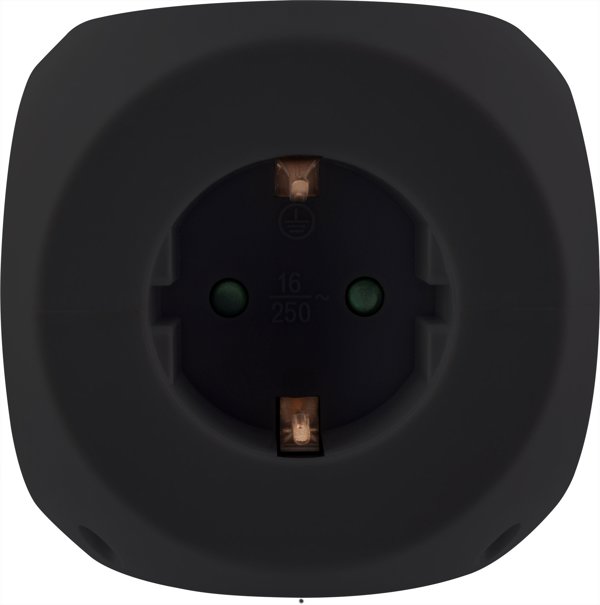 InLine InLine® Charging Cube, 3x earthing contact, 2x USB-C, 2x USB-A, black, 2m