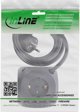 InLine InLine® Charging Cube, 3x earthing contact, 2x USB-C, 2x USB-A, black, 2m