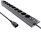 InLine InLine® 19" socket strip, 9-way protective contact, C14 plug, overload protection