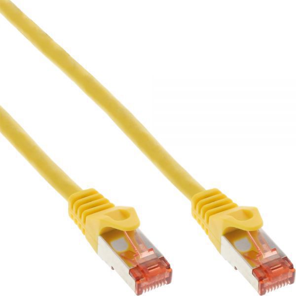 InLine Δικτυακό Καλώδιο Patchcord Cat.6 S/FTP PiMF, PVC, 250MHz, Κίτρινο, 0.25m