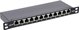 InLine InLine® 10" Patch panel Cat.6A 0.5U 12-port, black RAL9005