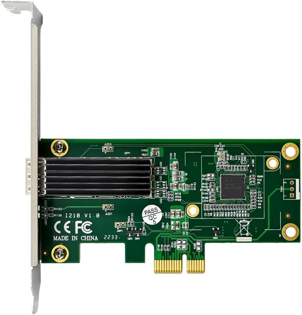 InLine® Gigabit Netzwerkkarte, 1x SFP, PCIe x1, inkl. low profile Slotblech